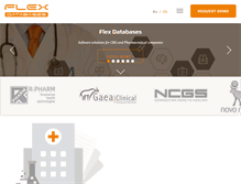 Tablet Screenshot of flexdatabases.com